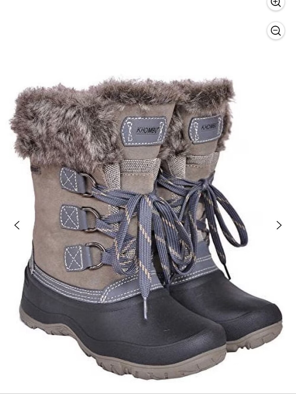 MISMATCHED SIZES: Khombu "The Slope" Winter Boots - Left 9M / Right 10M